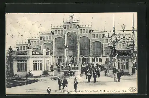 AK Lyon, Exposition Internationale 1914, Le Grand Hall
