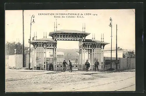 AK Lyon, Exposition Internationale, Entree des Colonies