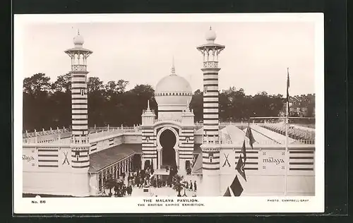 AK London, The British Empire Exhibition, The Malaya Pavilion
