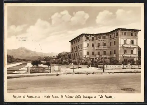 AK Marina di Pietrasanta, Il Palazzo della Spiaggia a Le Focette, Viale Roma