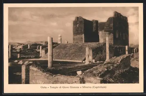 AK Ostia, Tempio di Giove Giunone e Minerva, Capitolium