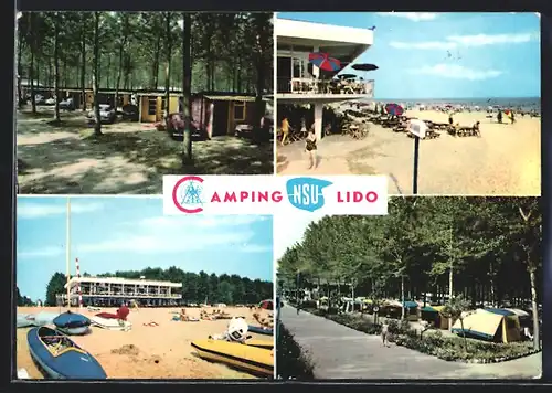 AK Lido di Venezia, Camping NSU, Boote am Strand