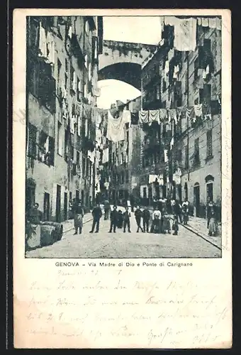 AK Genova, Via Madre di Dio e Ponte di Carignano