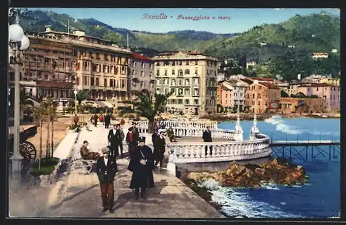 AK Rapallo, Passeggiata a mare