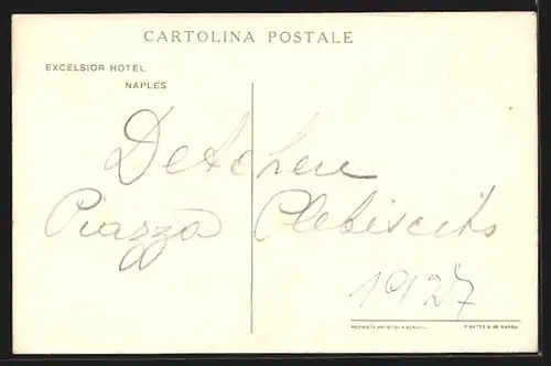 AK Neapel, Excelsior Hotel