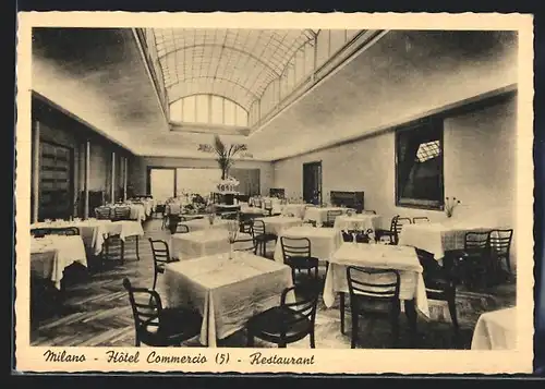 AK Milano, Hotel Commercio, Piazza Fontana, Restaurant