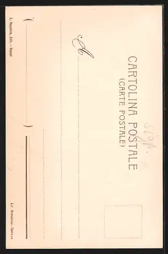 Lithographie Capri, Strada Hohenzollern e Palma dell`Hotel Pagano