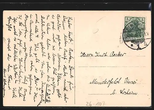 Künstler-AK Ad. Hoffmann: Kronprinz an der Spitze der Garde