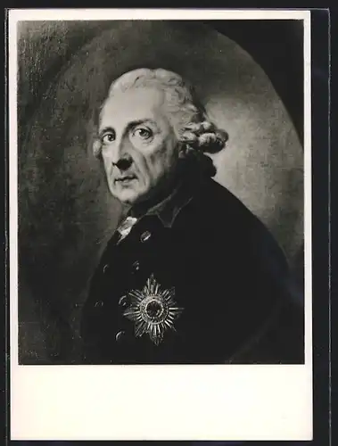 AK Bildnis Friedrich des Grossen im Alter in Schloss Sansoucci