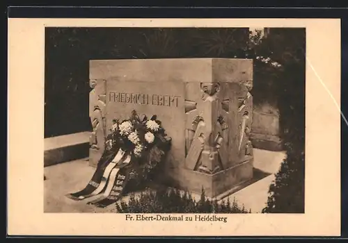 AK Heidelberg, Am Fr. Ebert-Denkmal