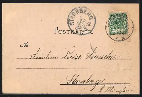 Lithographie Baden-Baden, Trinkhalle, Friedrichsbad