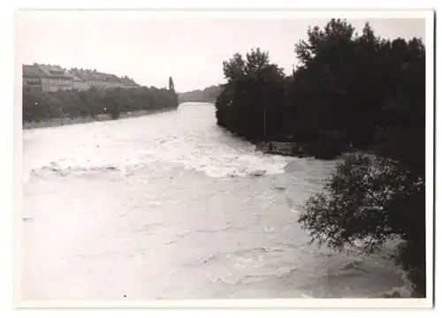 14 Fotografien unbekannter Fotograf, Ansicht München, Hochwasser-Katastrophe 1940, Überschwemmung
