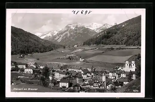 AK Steinach /Brenner, Ortspartie aus der Vogelschau