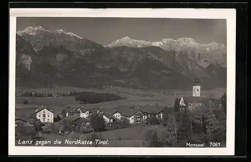 AK Lans, Ortsansicht gegen die Nordkette