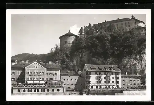 AK Kufstein im Unterinntal, Blick hinauf zum Schloss