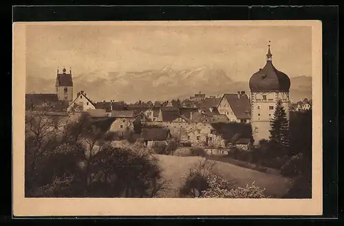 AK Bregenz, Altstadt mit Säntis