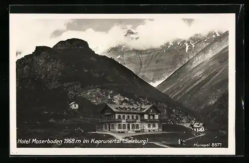 AK Kaprun im Kaprunertal, vor dem Hotel Moserboden