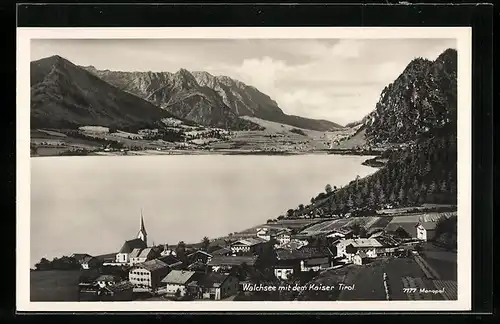 AK Walchsee, Generalansicht mit dem Kaiser