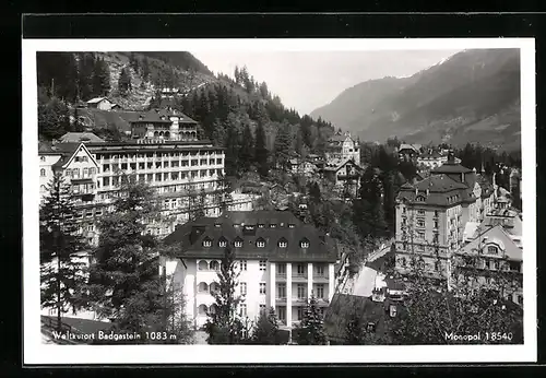 AK Badgastein, Blick auf das Parkhotel Bellevue