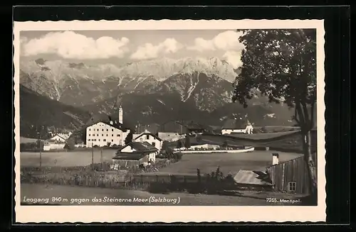 AK Leogang, Ortspartie gegen das Steinerne Meer