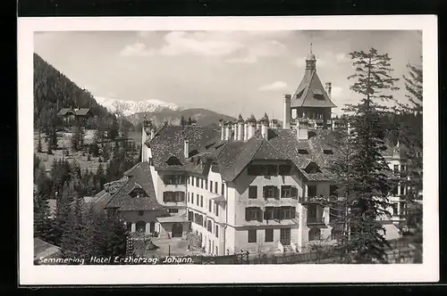 AK Semmering, am Hotel Erzherzog