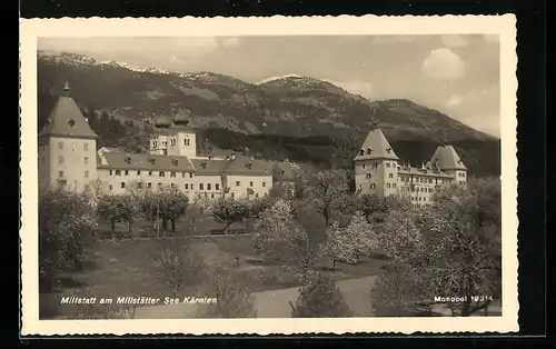 AK Millstatt am Millstätter See, Blick auf die Stiftskirche