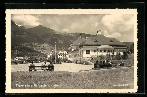 AK Thermalbad Hofgastein, Partie am Kurhaus