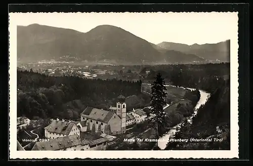 AK Kramsach-Rattenberg /Unterinntal, Ortspartie mit Kirche im Marla Tal