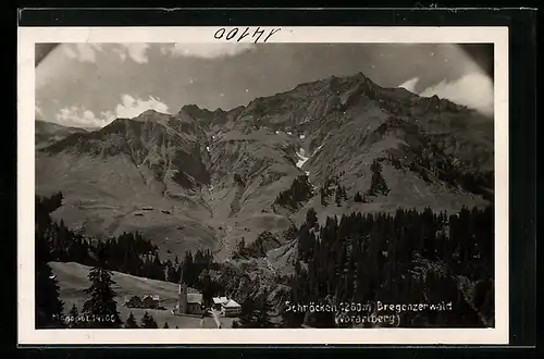 AK Schröcken im Bregenzerwald, Blick auf die Kirche im Ort