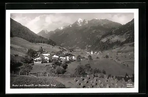 AK Neder, Gesamtansicht mit Neustift im Stubaital