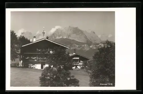 AK Fieberbrunn, Typische Tiroler Häuser