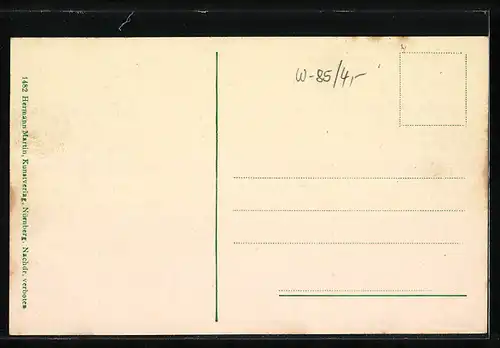 AK Nürnberg, Partie am Gasthaus Bratwurstglöcklein