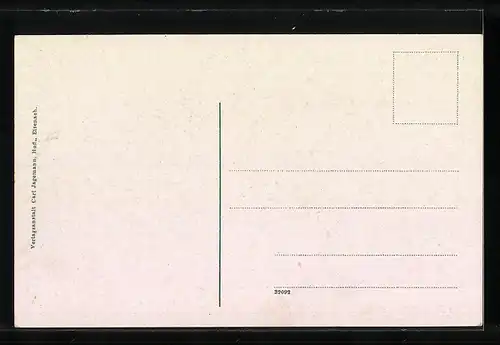 AK Sage: Der zwiebeweibte Graf von Gleichen, Engel hebt Vorhang zum Schlafgemach des Grafen, Die Drei Gleichen