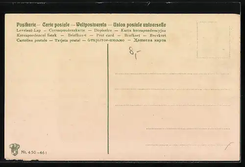 Künstler-AK Nürnberg, Mauerpartie mit Blick auf die Stadt