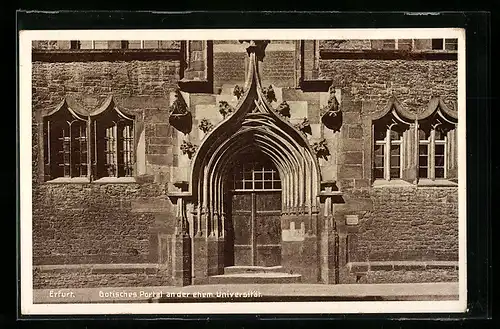 AK Erfurt, Gotisches Portal an der ehemaligen Universität