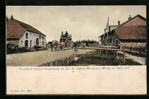 AK Sainte-Marie-aux-Mines, An der deutsch-französischen Grenze