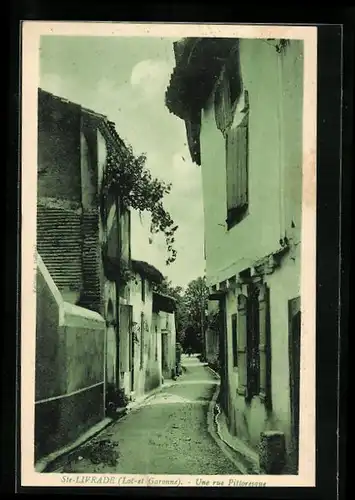 AK Ste-Livrade, Une rue Pittoresque