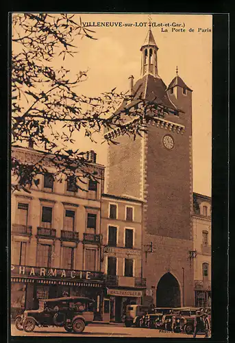 AK Villeneuve-sur-Lot, La Porte de Paris