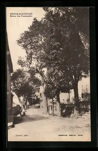 AK Penne-d`Agenais, Entrée des Promenades