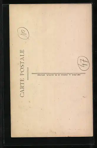 AK Port-Ste-Marie, Grande Rue, vue dans la rue