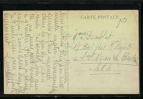 AK Damazan, Place de Mairie, cote Sud