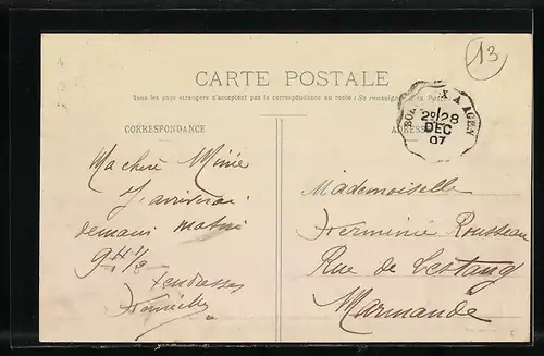 AK Gontaud, Grande-Rue (cote Sud)