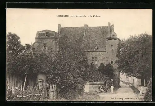 AK Gontaud, Le Château, histor. Gebäude