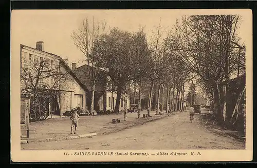 AK Sainte-Bazeille, Allées d`Amour