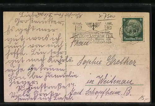 AK Karlsruhe, Frachtschiff Winschermann & Cie., Mühlheim-Ruhr Nr. 25, Speicher, Rheinhafen