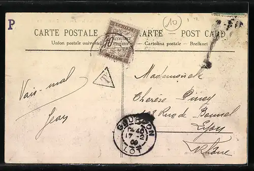 AK Gourdon, Avenue Cavaignac