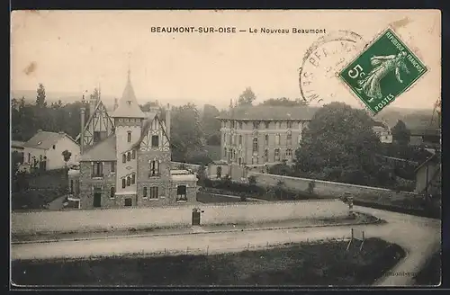AK Beaumont-sur-Oise, Le nouveau Beaumont aus der Vogelschau