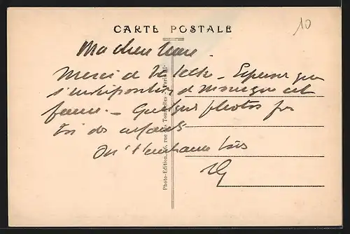 AK Beaumont-sur-Oise, Entrée du Pays, Route venant de Nointel