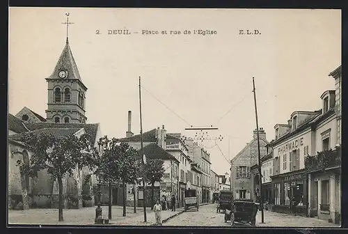 AK Deuil, Place et rue de l`Eglise