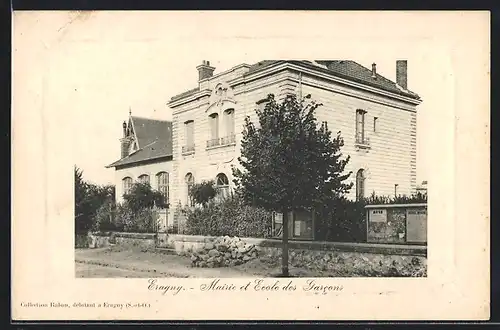 AK Eragny, Mairie et Ecole des Garcons